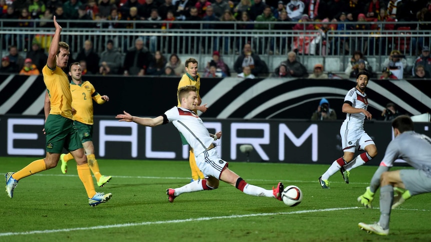 Reus finds the back of the net for Germany