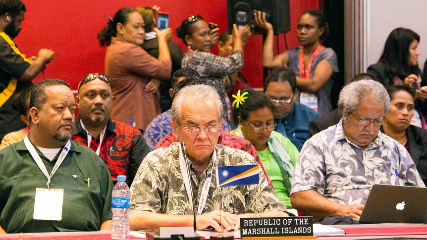 Marshall Islands' foreign minister Tony de Brum