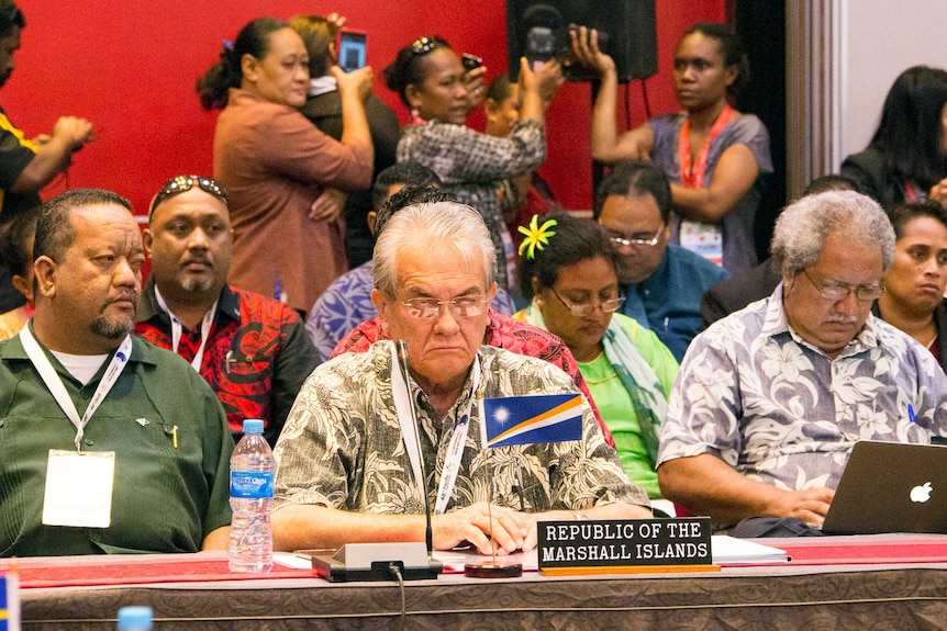 Marshall Islands' foreign minister Tony de Brum