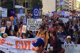 Bill Shorten, kids, teachers and families block Perth city streets during strike