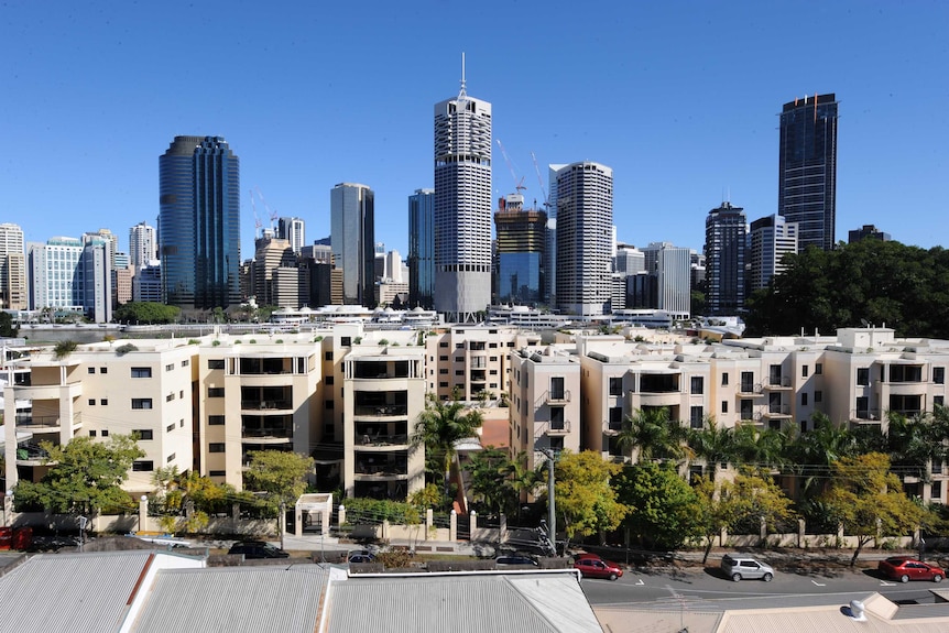 Stock image of apartments at Kangaroo Point,