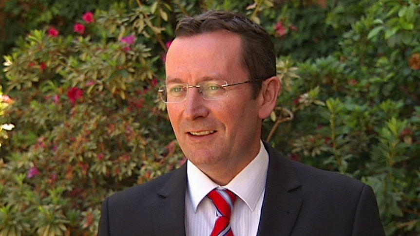 TV still of state Opposition leader Mark McGowan, October 2013.