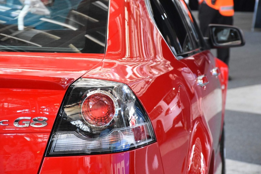 A new Holden car at a showroom in Melbourne.