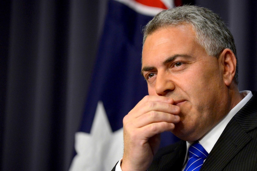 Joe Hockey at press conference