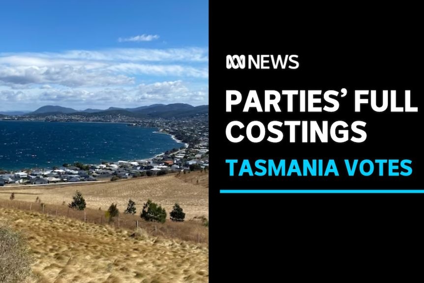 Parties' Full Costings, Tasmania Votes: View from on top of a hill of a beachside suburb.