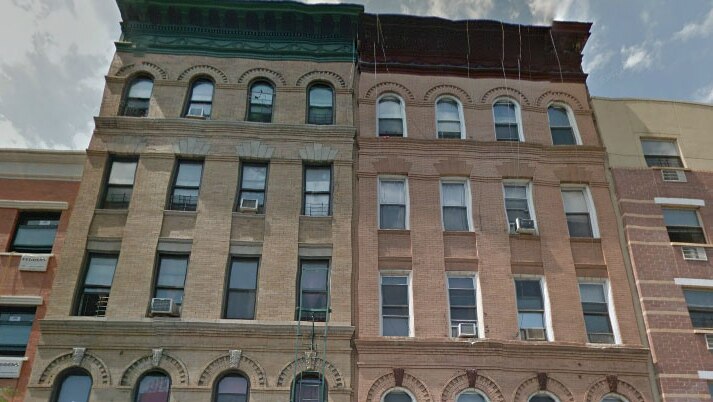 Google Earth picture of buildings that exploded in East Harlem
