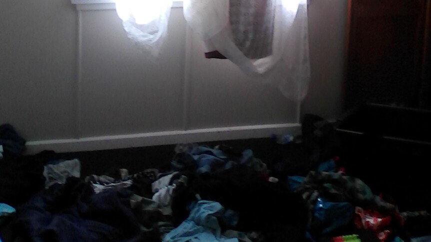 Photo of bedroom at residential care accommodation in Hobart, taken by grandmother of autistic boy.