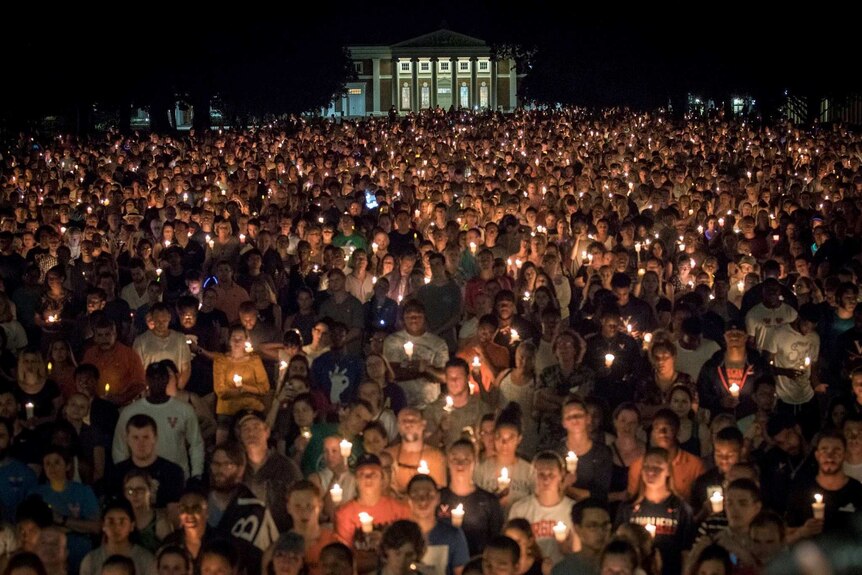 Candlelight vigil at University of Virginia