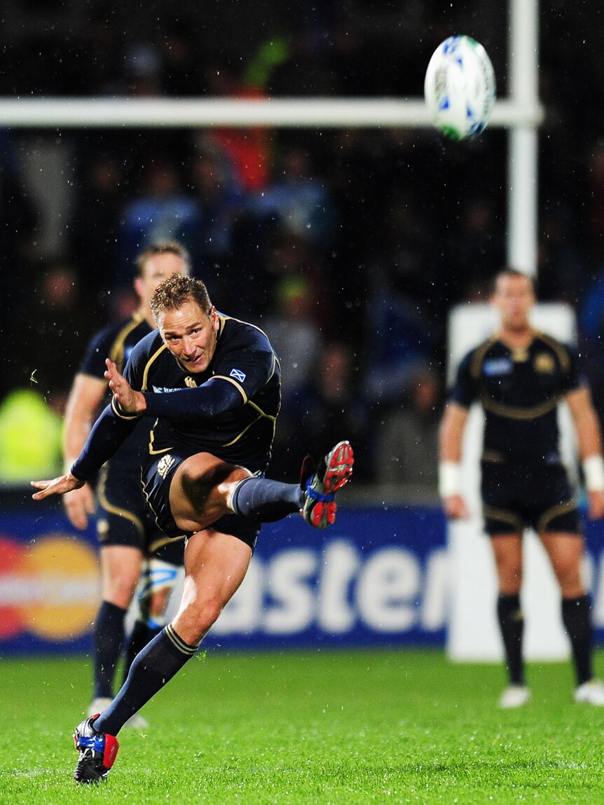 Golden boot ... Scotland fly half Dan Parks kicked all of his side's points in the win.