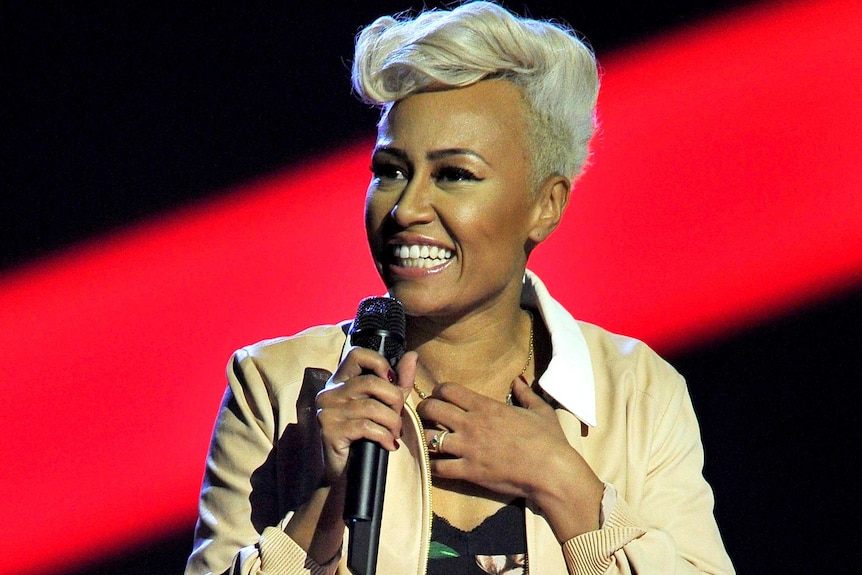 Emeli Sandé at the Brit Awards 2013.