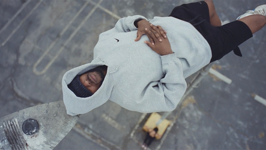 A still of Kendrick Lamar from the 2020 pgLang visual mission statement