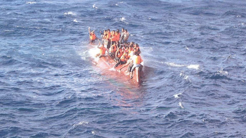 Asylum seekers appeal for help on the stricken SIEV 358, which sank in between Indonesia and Christmas Island in June 2012 with the loss of 102 lives.