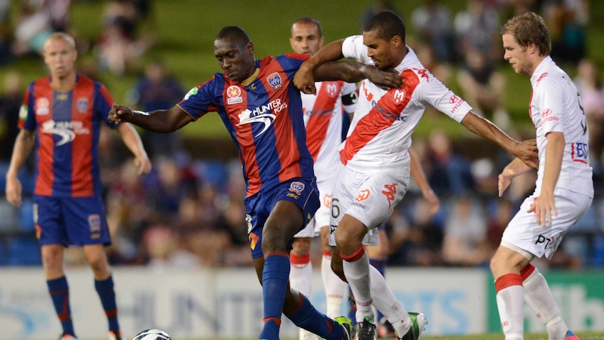 Emile Heskey will miss Friday night's clash with Perth Glory.