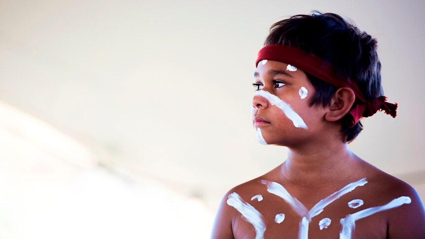 An Aboriginal boy at Karijini National Park