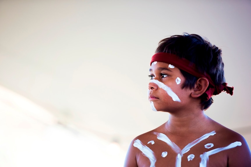 An Aboriginal boy at Karijini National Park