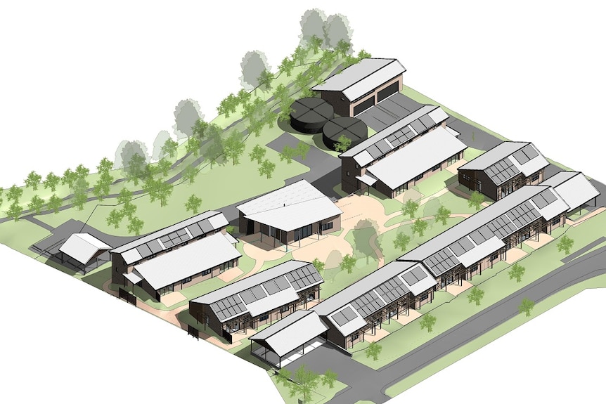 Plans for the eco-village in the Western Australian town of Denmark.