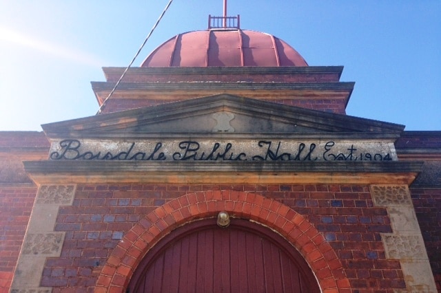 Boisdale Public Hall in Gippsland. Boisdale is an area prone for flooding.