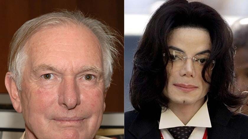 Modern-day geniuses? Australian director Peter Weir (L) and pop singer Michael Jackson.
