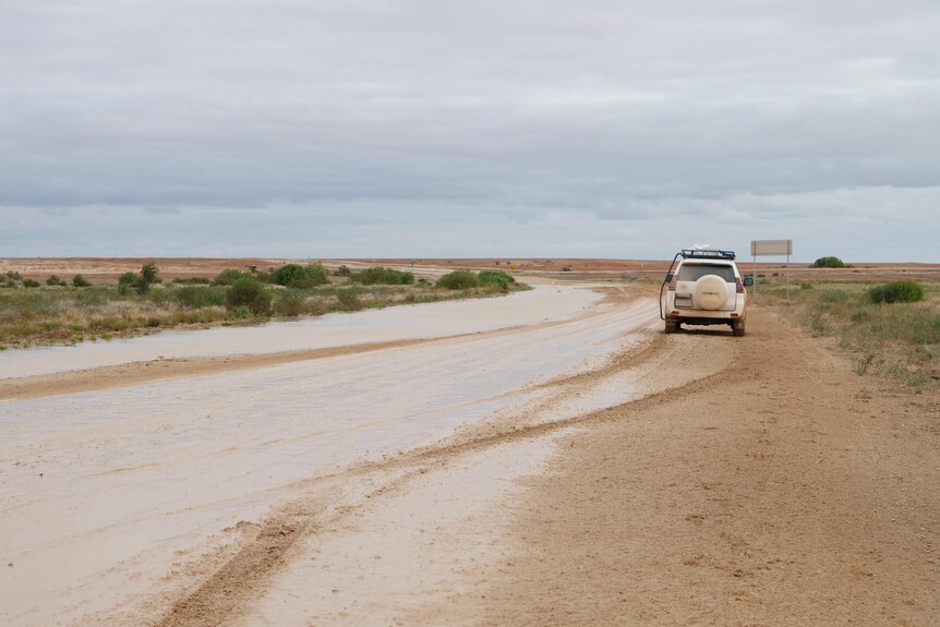 muddy dirt road