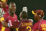 Sammy celebrates Twenty20 win over Australia