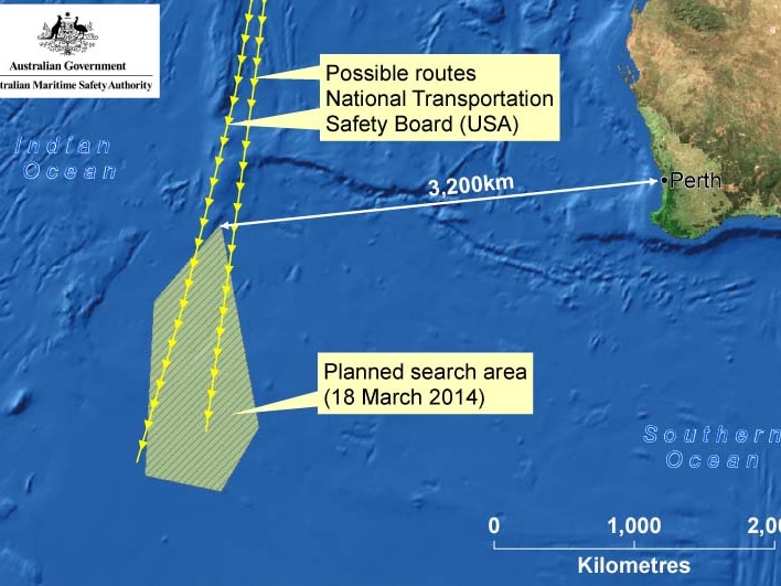 MH370 map search