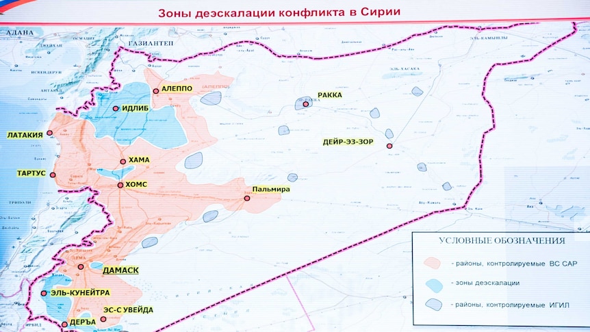 Officials reveal de-escalation zones in Syria