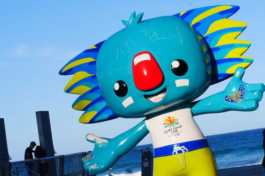 Photo of Borobi, a koala mascot for the 2018 Commonwealth Games.