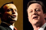 Composite image of Tony Abbot and David Cameron (AAP and Getty Images)