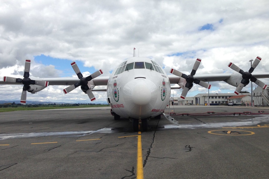 C-130 Hercules from NSW Rural Fire Brigade in Tasmania