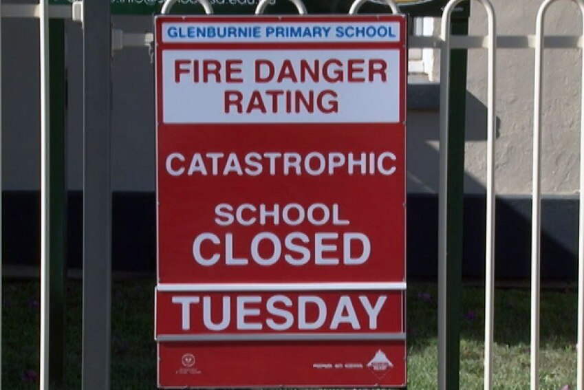 Fire danger closes schools
