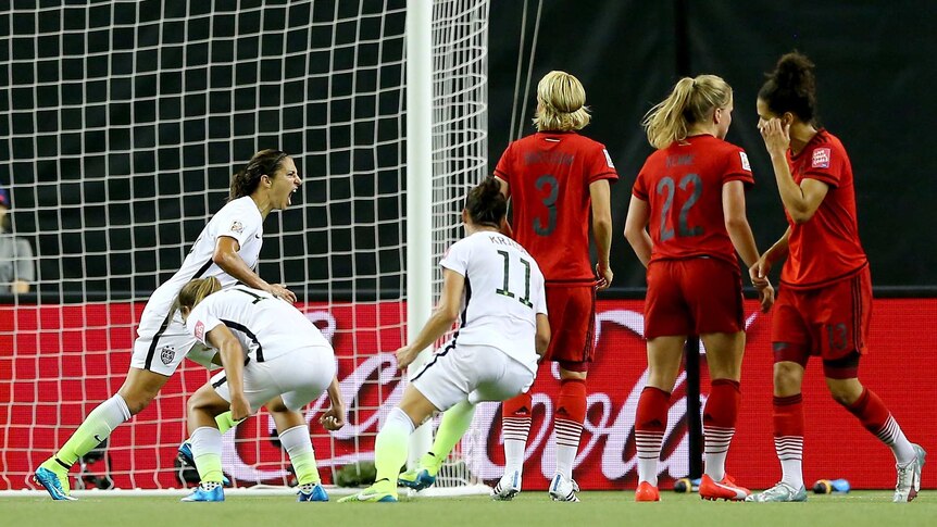 Lloyd scores against Germany in Women's World Cup semi-final