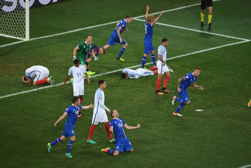 Iceland celebrates, England despairs