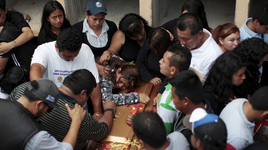 Guatemala mudslide victims' funeral