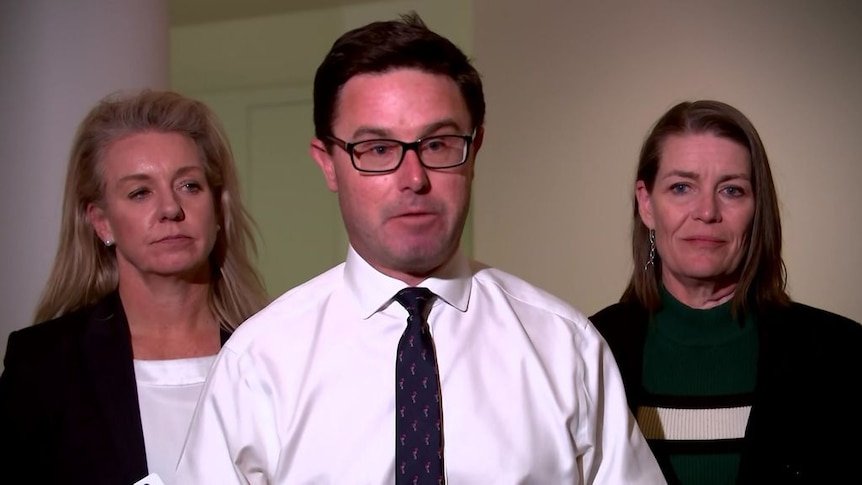 David Littleproud becomes emotional while addresses media as the new Nationals leader
