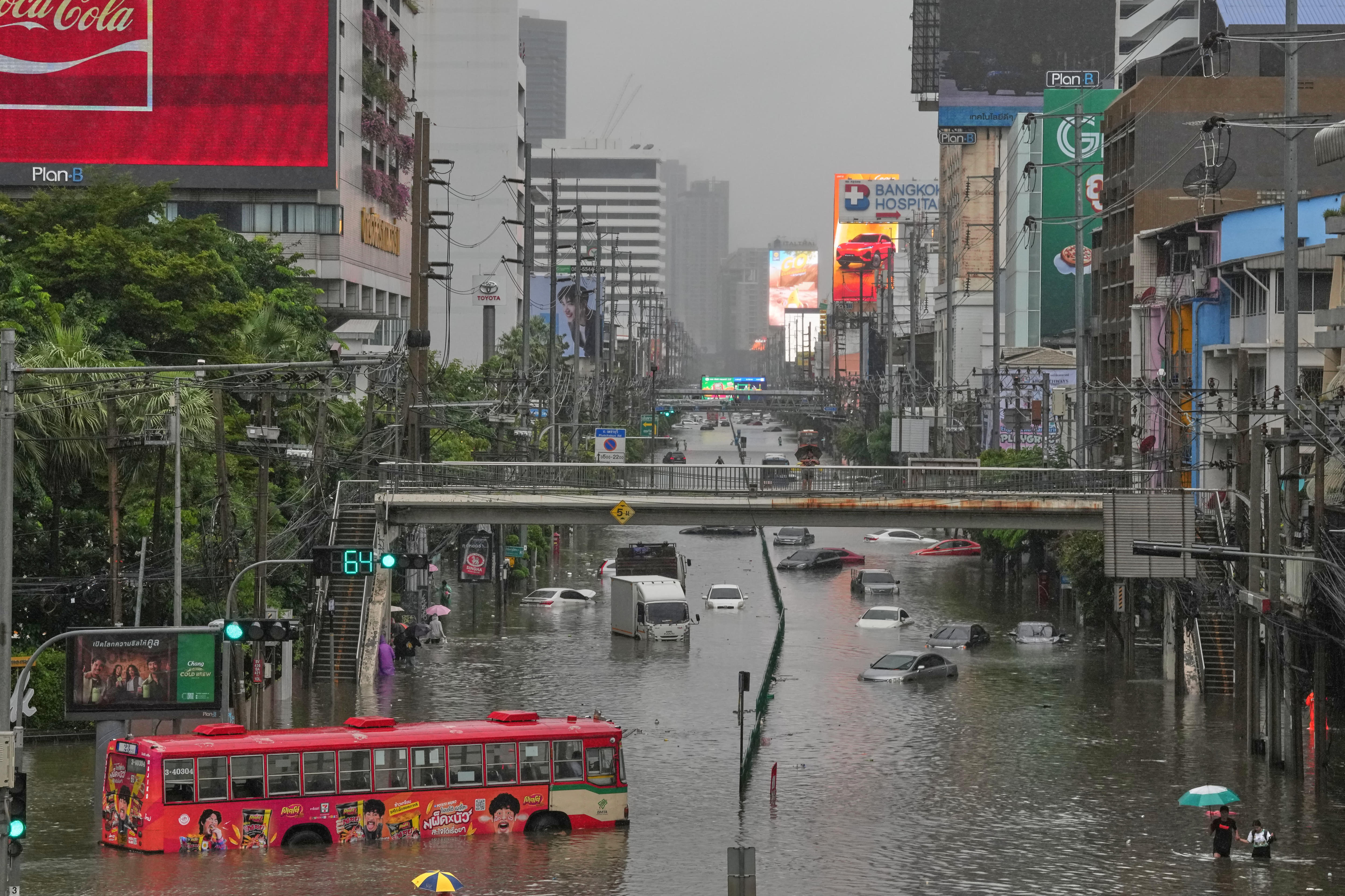 Bangkok declared disaster zone after nearly 300mm of rain in two days