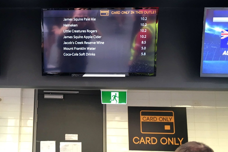 Drinks stall at Adelaide Oval