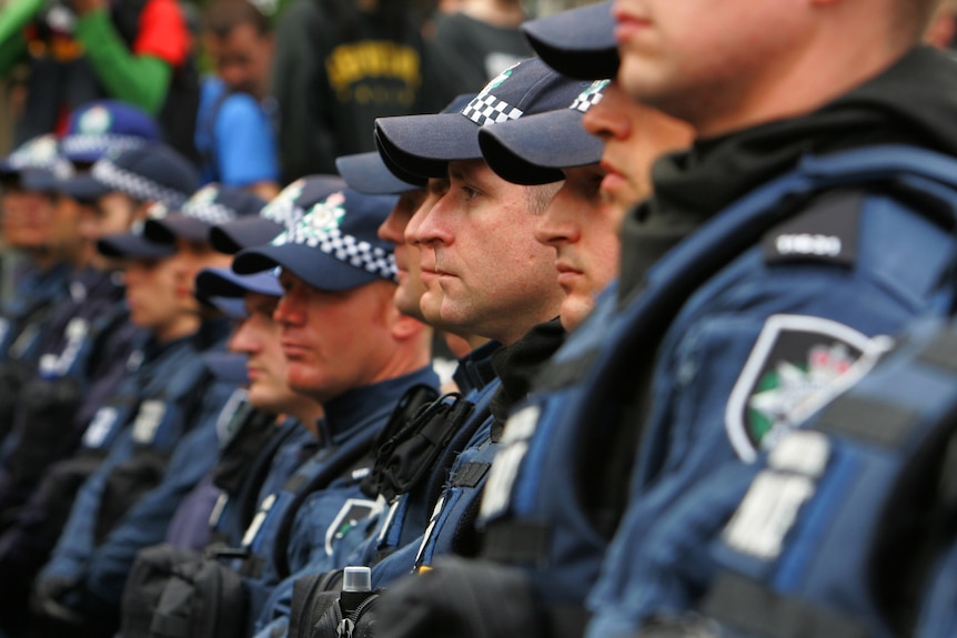 Police at a demonstration in Sydney (Getty Images: Paula Bronstein)
