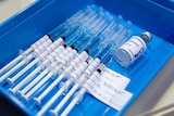 Syringes containing the COVID-19 AstraZeneca vaccine