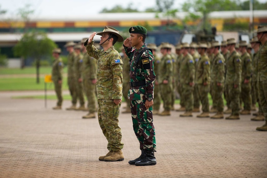 Indonesian troops train on Australian soil