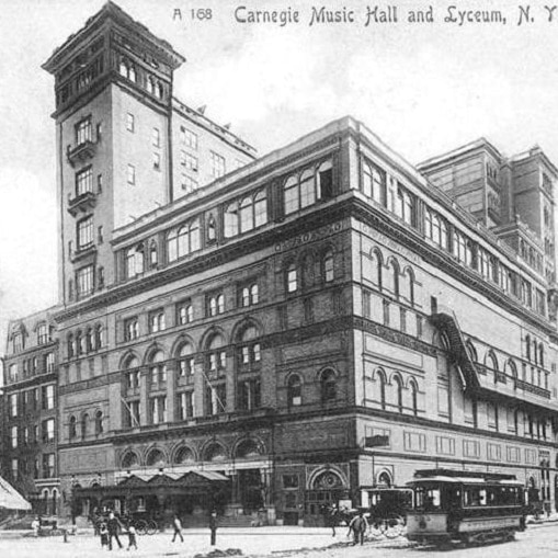 The opening of Carnegie Hall
