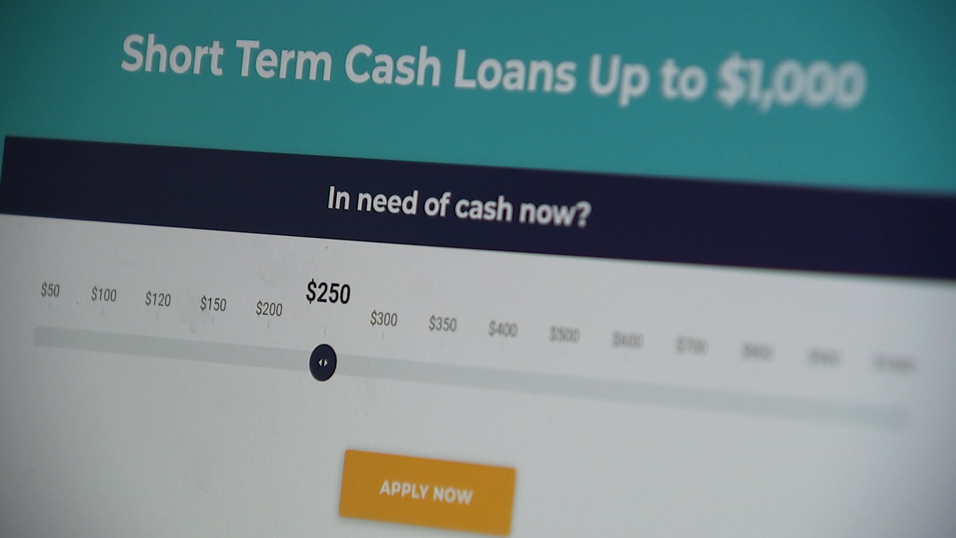 An archived website advertises short term cash loans.