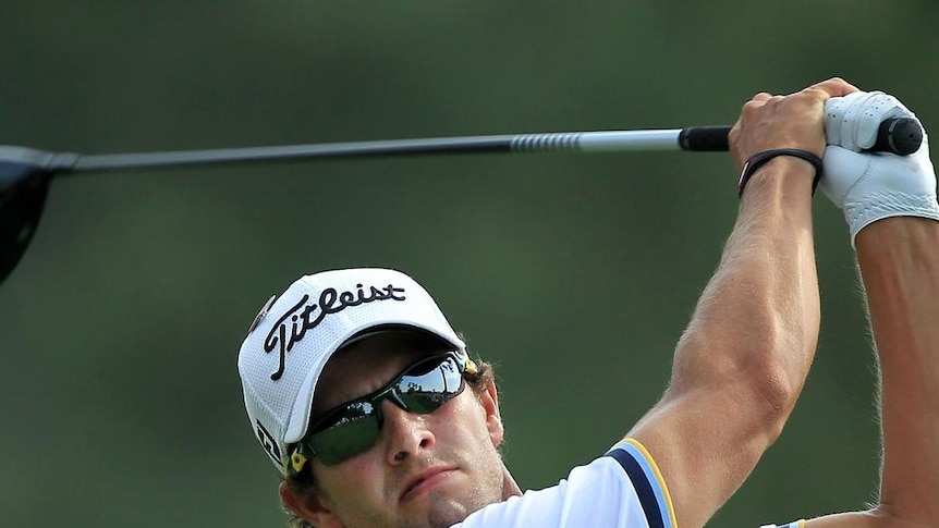 Struggling for form ... Adam Scott was disappointed with his equal 12th-place finish