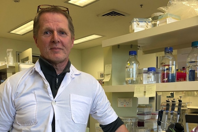 Associate Professor Brian Jones from the University of Sydney standing in his lab