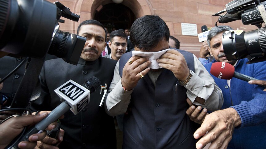 Indian MP affected by pepper spray