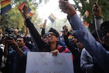 Protests were held outside the New Delhi supreme court in 2013.