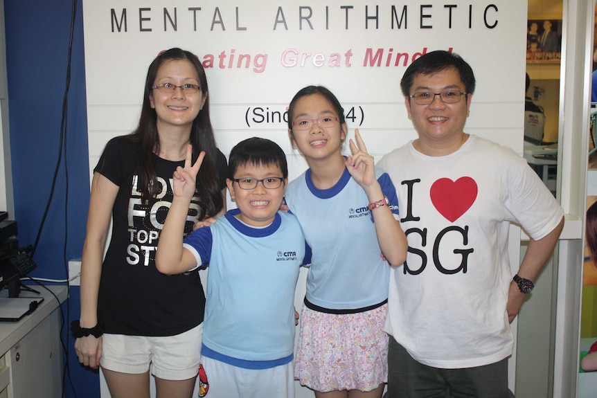 Cherlyn Lee with her family.