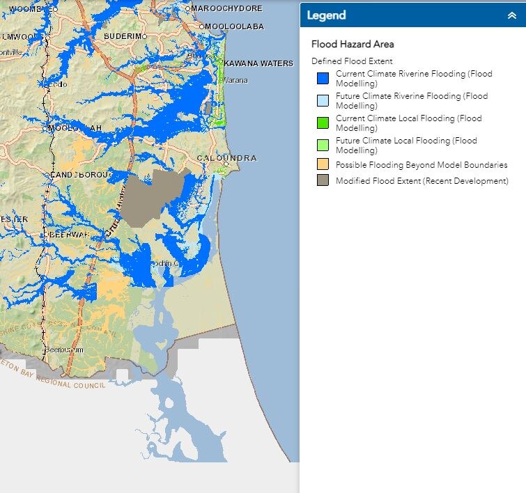 Flood Map Sunshine Coast What Do These Grey Areas On The Sunshine Coast Flood Mapping Mean? - Abc Sunshine  Coast
