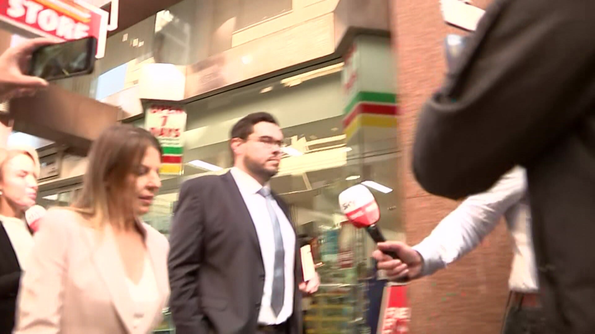 Bruce Lehrmann leaves court after verdict - ABC News