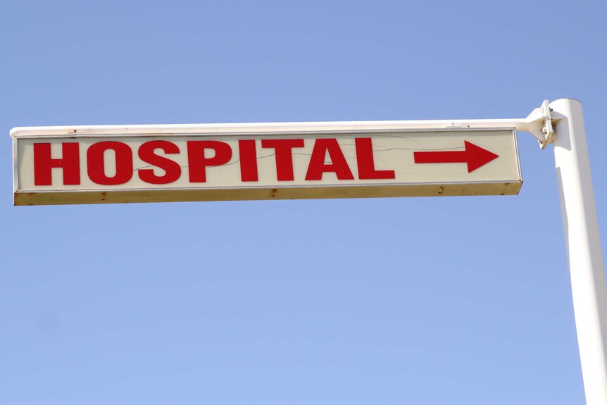 Old signage for Hillston Hospital.