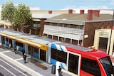 Artist's impression of the $259 million tramline extension to North Adelaide